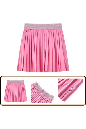 vidaXL Kinderplooirok - A-lijn - - Maat 140 Kinderrok - Meisjesrok - Rozerok - Kindermode - Kinderkleding