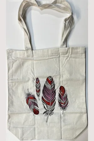 HALLMARK Tote bag - Veren - Katoenen tas - Linnen tas - Schoudertas - Boodschappen tas - Duurzaam