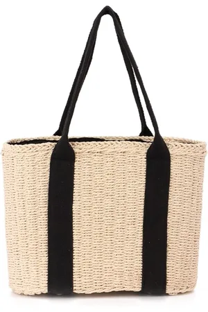 Merkloos S&Dshopline® Grote draagtas voor dames, zomer, strand, handgrepen, handtas, handgeweven hobo schoudertas, portemonnee voor reizen winkelen, , Retro