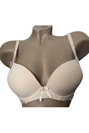 Merkloos Dames Beha push up - T-shirt bh - gladde bh - 90B beige