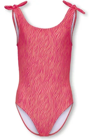 ONLY KOGBEACH KNOT SWIMSUIT ACC Meisjes Zwemkleding - Boho Zebra Raspberry