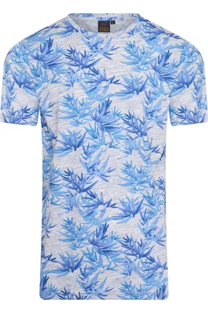 Mario Russo T-shirt - Bloemenpatroon - Zomershirt - L