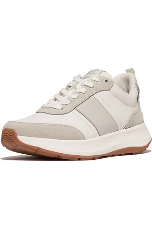 FitFlop F-Mode Flow Sneaker - Leather & Suede Mix - Maat 40