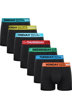 Gianvaglia Heren boxershorts 7 pack zwart L