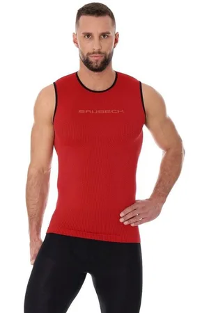 Brubeck Heren Sportkleding - 3D PRO Hardloopshirt / Sportshirt - Naadloos - Mouwloos - - L