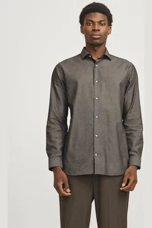JACK & JONES JACK&JONES - JPRBLAPARKER DETAIL L/S SHIRT NOOS - Heren - Overhemden