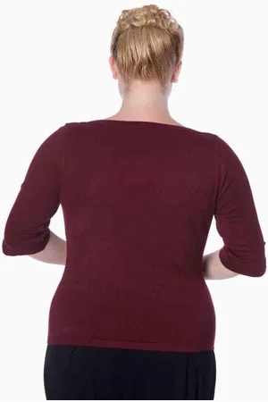 Dancing Days ADDICTED Longsleeve top - S - rood