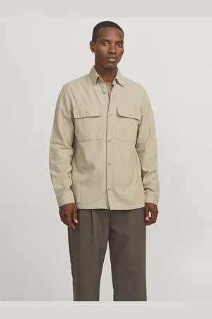JACK & JONES JACK&JONES - JPRCCRAYMOND SPRING SOLID OVERSHIRT SN - Heren - Overhemden