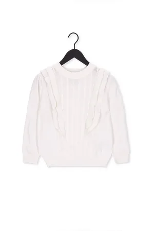 Minus Eudora Knit Pullover Truien & vesten Dames - Sweater - Hoodie - Vest- Wit - Maat XL