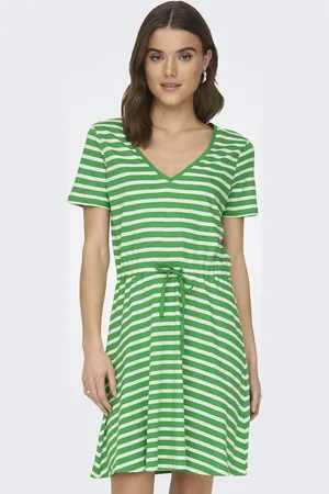 ONLY ONLMAY S/S V-NECK SHORT DRESS JRS NOOS - Dames - Mini jurken