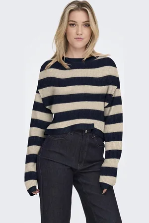 ONLY ONLMALAVI L/S CROPPED PULLOVER KNT NOOS - Dames - Gebreide truien