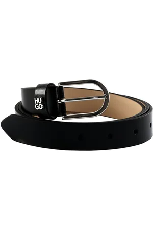 HUGO BOSS Leren Riem Zoey Sz25 Belt W75 Zwart