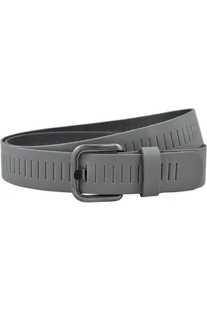 Landley Leren Geperforeerde Sleufjes Riem - Dames en Heren - Breedte 4 cm - Unisex Ceintuur - Echt Leer - - Lengte totaal 135 cm / Riemmaat 115