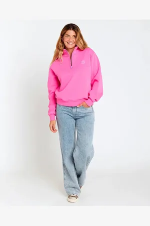 Rip Curl Fortaleza Half Zip Fleece - Hot Pink