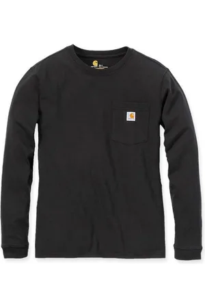 Carhartt 103244 Workwear Pocket Longsleeve T-Shirt - Original Fit - Black - L