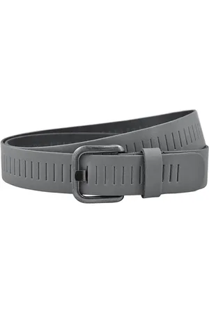 Landley Leren Geperforeerde Sleufjes Riem - Dames en Heren - Breedte 4 cm - Unisex Ceintuur - Echt Leer - - Lengte totaal 105 cm / Riemmaat 85
