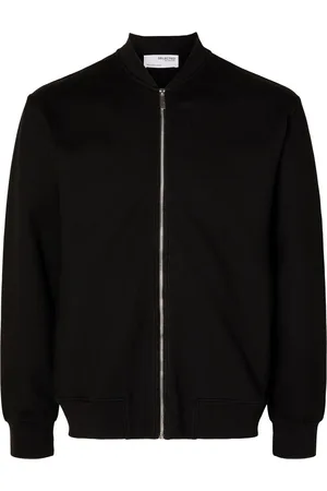 SELECTED Heren Jas SLHMACK SWEAT BOMBER regular fit Schwarz L Volwassenen