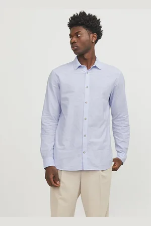 JACK & JONES JACK&JONES - JWHSUMMER SHIRT LS SN - Heren - Overhemden