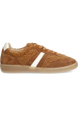 Sacha Dames - Bruine suède teddy sneakers - Maat 40