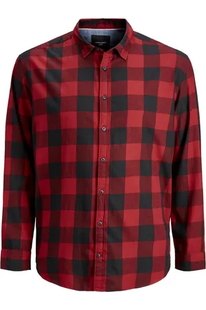 JACK & JONES Heren Overhemd JJEGINGHAM bequem Veelkleurig 7XL Volwassenen