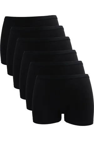 AMORA Dames boxershort, Ondergoed dames, Lingerie - 6 stuks - Egyptisch katoen - - L