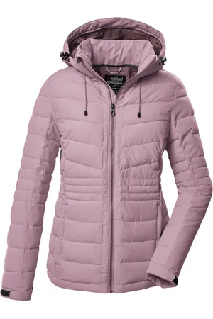 Killtec KOW 10 Quilted Winterjas - Dames gevoerde jas - Light Mallow