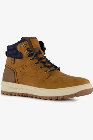 Blue Box Heren veterboots cognac - Maat 40 - Uitneembare zool