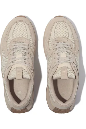 FitFlop F-Mode Flow Suede/Mesh/Leather Flatform Sneakers - Maat 42