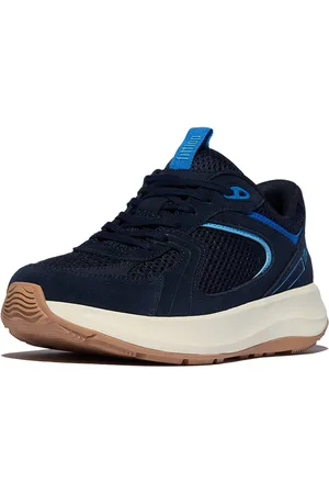 FitFlop F-Mode Flow Suede/Mesh/Leather Flatform Sneakers - Maat 39