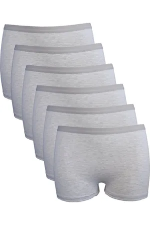 AMORA Dames boxershort, Ondergoed dames, Lingerie - 6 stuks - Egyptisch katoen - - L
