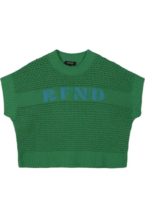 Refined Department Trui Knitted Sleevless Sweater Bianca R2503698667 700 Green Dames Maat - XL