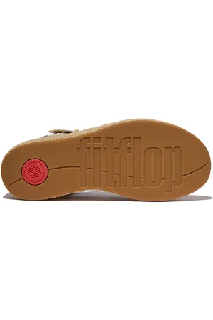 FitFlop Platfforms Espadr. Leather Fisherman Wedge Sandals - Maat 41