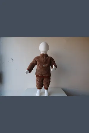 Merkloos Teddy Two-Piece 18-24 romper set - baby born kleertjes - baby born - rompertjes baby - Baby romper - Baby kleding - rompertjes - romper lange mouw - baby kleding jongens - baby kleding meisje - baby product for you- baby pakje - Kinder kled