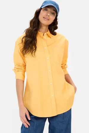 Camel Active Blouse van katoen - Maat womenswear-L - Apricot