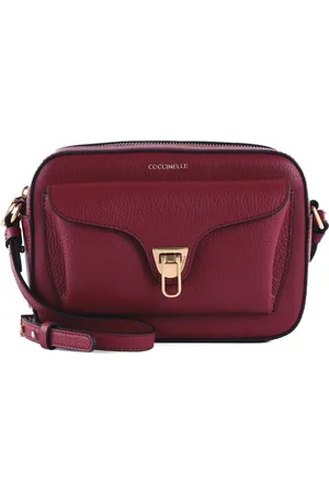 Coccinelle Leren Schoudertas Beat Soft Camera Bag (rood)paars
