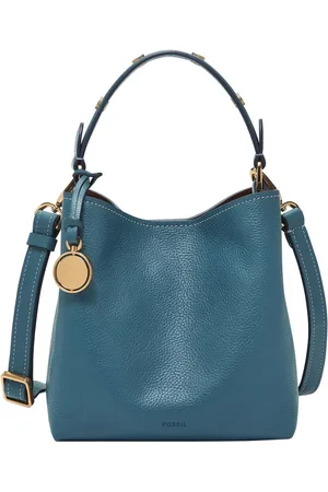 Fossil Schoudertas Handtas Jessie Bucket Crossbody Bag Blauw