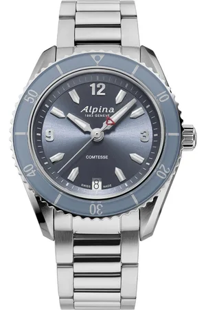 Alpina Alpiner Comtesse Sport AL-240LN3C6B Horloge - Staal - Zilverkleurig - Ø 36 mm