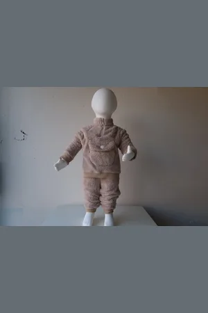 Merkloos Teddy Two-Piece 6-9 - romper set - baby born kleertjes - baby born - rompertjes baby - Baby romper - Baby kleding - romper lange mouw - baby kleding jongens - baby kleding meisje - baby pakje - Kinder kleding, kerstcadeau, little, dutch
