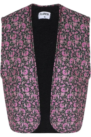 Fluresk Gilet Celyn Gilet 25vsf04 Black/purple Orchid Dames Maat - 40