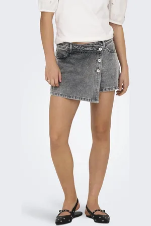 ONLY Lesly Denim Wrap Skort Dames - Maat M