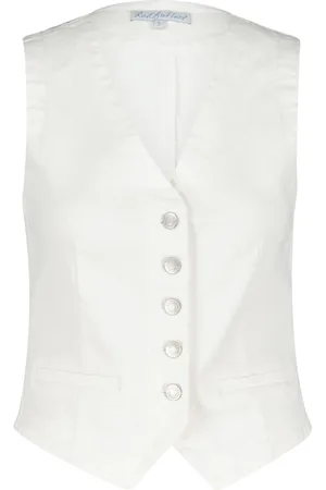 Red Button Gilet Waistcoat Srb4551 38 Off White Dames Maat - XL