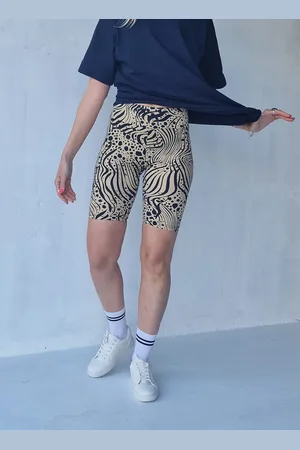 Merkloos Biker shorts animalprint | travelstof | L