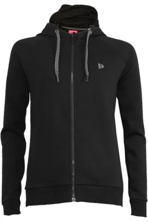 Donnay Sweatvest met capuchon (Anna) - Sporttrui - Dames - Black (020) - maat 3XL
