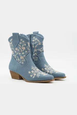 Buonarotti Dames Cowboylaarzen Kort - - Stof - Maat 37