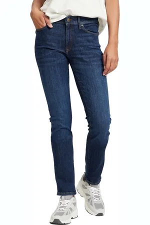 Cross Jeans Dames Jeans Broeken ANYA slim Fit Blauw 29W / 30L Volwassenen