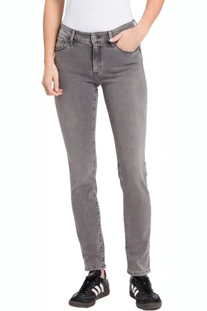 Cross Jeans Dames Jeans Broeken ANYA slim Fit Grijs 31W / 36L Volwassenen