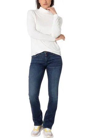 Timezone Dames Jeans Broeken SLIM LISATZ slim Fit Blauw 32W / 34L Volwassenen