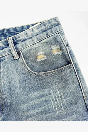 Black Bananas DISTRESSED DENIM SHORTS
