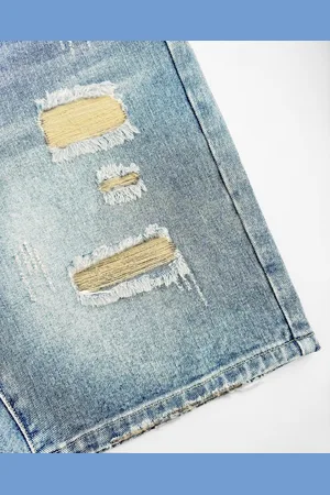 Black Bananas DISTRESSED DENIM SHORTS