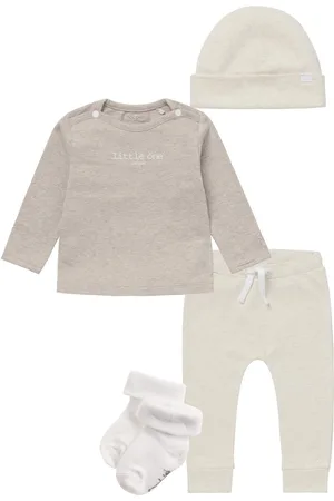 Noppies Kledingset - 4delig - Broek Melissa - Shirt Hester - Muts Babylon - witte sokjes - Maat 50